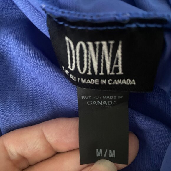 NWT Donna Fashion Mesh Wrap Front Stretch Tank Top - Picture 4 of 5